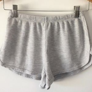 Brandy Melville grey ribbed shorts